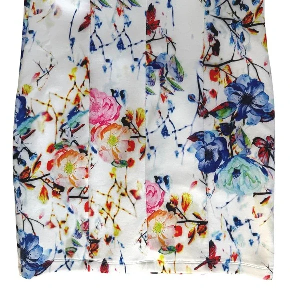 VENUS Wonens Floral Halter‎ Sheath Dress Medium Garden Party Chic Resortwear - Picture 15 of 16